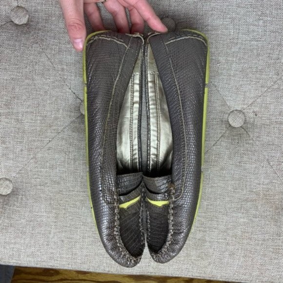 Sam Edelman Metallic Bronze Leather Jones Loafers - Picture 3 of 14